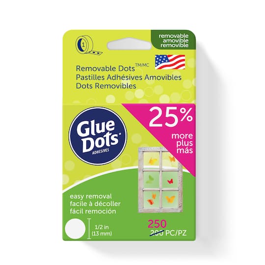 12 Packs: 250 ct. (3,000 total) Glue Dots&#xAE; Removable Dots&#x2122; Roll